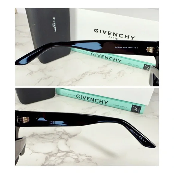 Givenchy Black Acetate Framed Sunglasses - Picture 5 of 9
